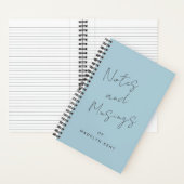 Carnet Notes & Musées Calligraphie de script Personnalisé (À l'intérieur)