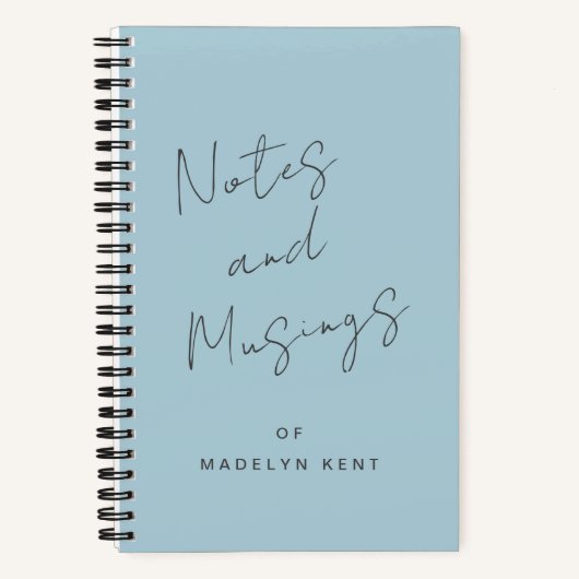 Carnet Notes & Musées Calligraphie de script Personnalisé (Recto)