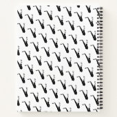 Carnet Notes musicales amusantes pour le saxophone Blanc  (Dos)