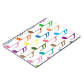 Carnet Notes musicales colorées motif (Côté gauche)
