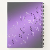 Carnet Notes musicales dans Lilac au clair de lune (Dos)