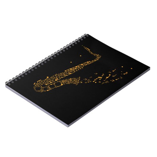 Carnet Notes musicales de saxophone Instrument Saxophonis (Côté gauche)