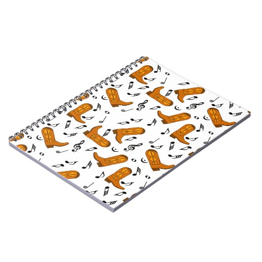 Carnet Notes musicales des Boots de Cowboy (Côté gauche)