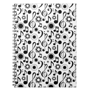 Carnet Notes musicales et cadeaux de musicien Clefs