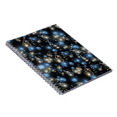 Carnet Notes musicales et lumières de fête (Côté Droit)