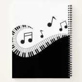 Carnet Notes musicales modernes Piano Clavier enseignant (Dos)