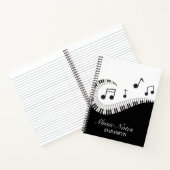 Carnet Notes musicales modernes Piano Clavier enseignant (Intérieur)