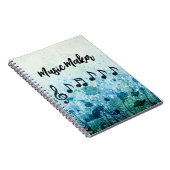 Carnet Notes musicales personnalisées Professeur Musicien (Côté Droit)