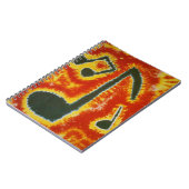 Carnet Notes musicales Tie Dye (Côté gauche)