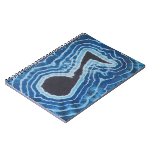Carnet Notes musicales Tie Dye (Côté gauche)