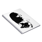 Carnet notes patte silencieuse, corgi (Côté Droit)