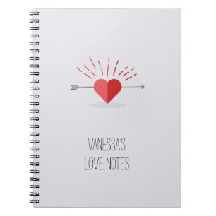 Carnet Notes personnalisables d'amour