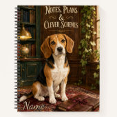 Carnet Notes Plans et Schémas Astucieux Beagle (Devant)