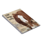 Carnet Notes pour un cheval sauvage (Côté Droit)