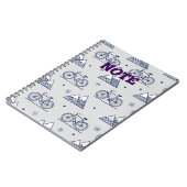 Carnet Notes Premium pour le vélo d'hiver Mountain (Côté gauche)