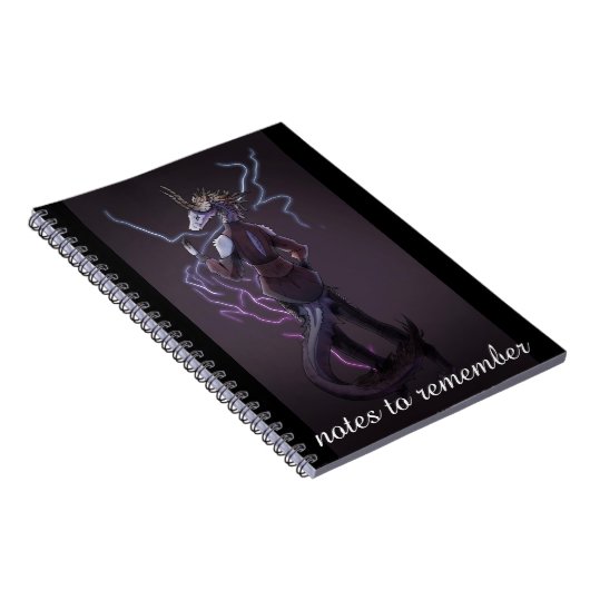 Carnet Notes to remember, anime, Dragon, Lightning  (Côté Droit)