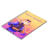 Carnet Notes to remember, anime, strong girl (Côté gauche)