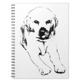 Carnet Notes with a loyal Lab (Devant)