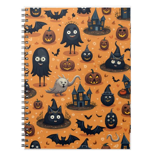 Carnet notesbook pour halloween (Devant)
