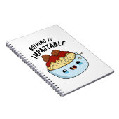 Carnet Nothing Is Impastable Funny Pasta Pun (Côté Droit)