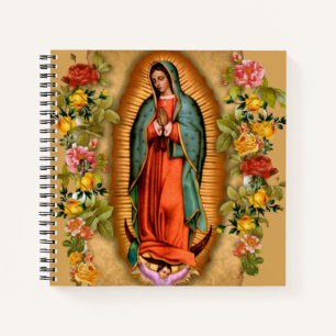 Carnet Notre Dame de Guadalupe Père Noël Maria Vierge esp