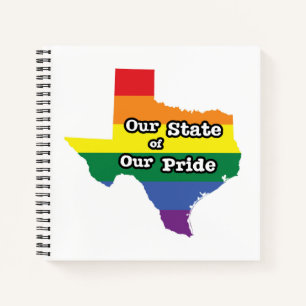 Carnet Notre état de notre fierté Texas