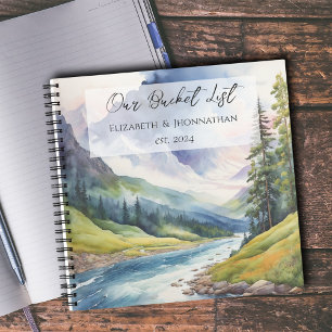 Carnet Notre liste de seaux Couples Nature Adventure Keep