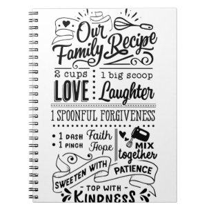 Carnet Notre recette familiale