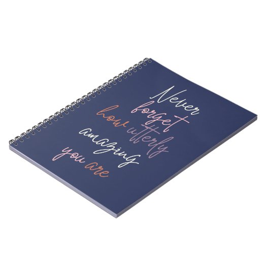 Carnet N'Oubliez Jamais À Quel Point Vous Êtes Complèteme (Côté gauche)