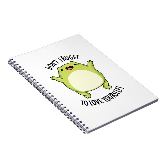 Carnet N'oubliez pas de vous aimer vous-même Pun Frog drô (Côté Droit)
