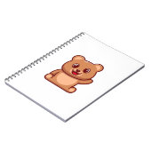 Carnet Nounours en peluche agitant la main (Côté gauche)