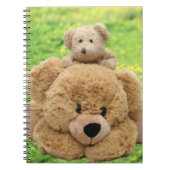 Carnet Nounours mignon dans un pré (Devant)