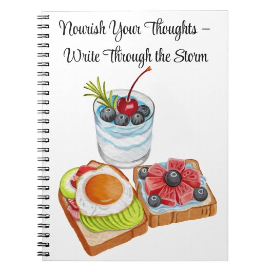 Carnet Nourish Your Thoughts – Write Through the Storm (Devant)
