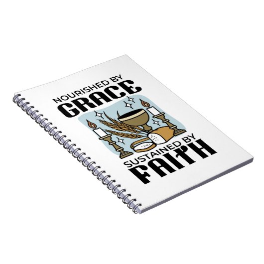 Carnet Nourished by Grace, Sustained by Faith Design (Côté Droit)