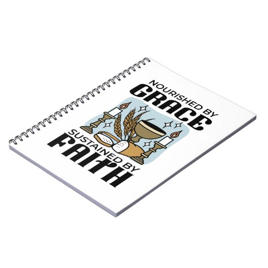 Carnet Nourished by Grace, Sustained by Faith Design (Côté gauche)