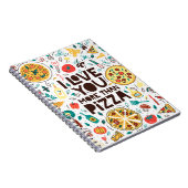 Carnet Nourriture italienne, écriture amour pizza. (Côté Droit)