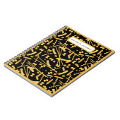 Carnet Nourriture italienne, motif de pâtes (Côté gauche)
