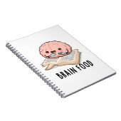 Carnet Nourriture pour le cerveau Blague anatomique drôle (Côté Droit)
