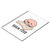 Carnet Nourriture pour le cerveau Blague anatomique drôle (Côté gauche)