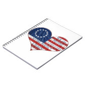 Carnet Nous Le Peuple Le Coeur Du Drapeau Américain (Côté gauche)