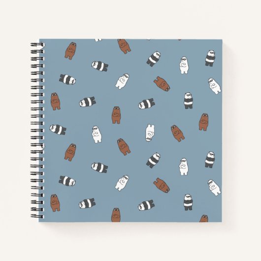 Carnet Nous Ours nu - Ours en verre soleil Motif (Devant)