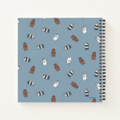 Carnet Nous Ours nu - Ours en verre soleil Motif (Dos)