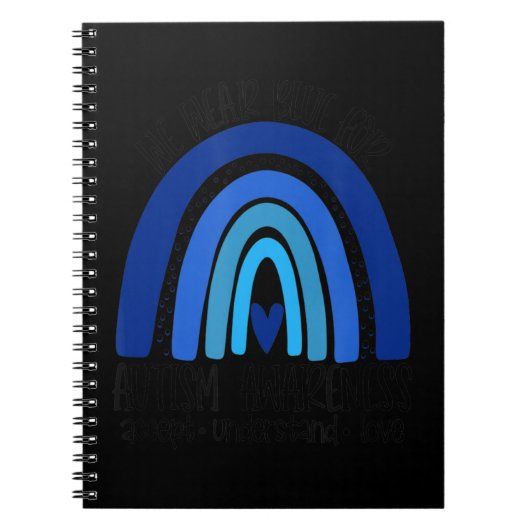 Carnet Nous Portons Du Bleu Pour La Sensibilisation sur l (Devant)