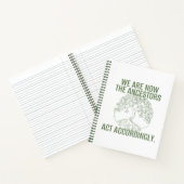 CARNET NOUS SOMMES MAINTENANT LES ANCÊTRES | (Intérieur)