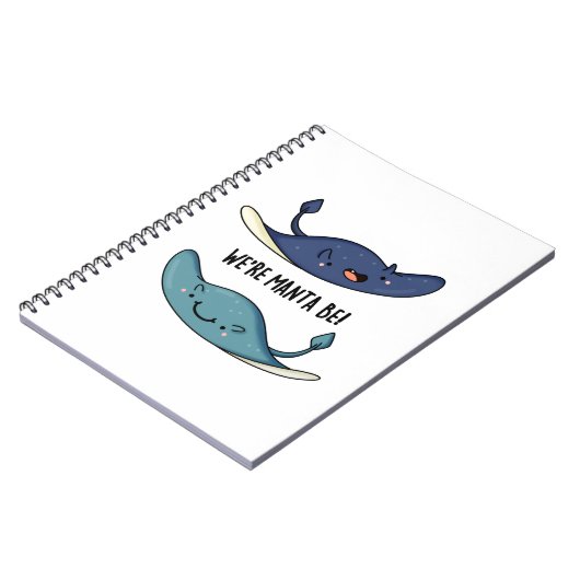 Carnet Nous sommes Manta Be Funny Manta Ray Pun (Côté gauche)