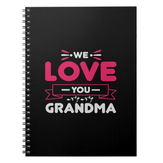 Carnet nous t'aimons grand-mère (Devant)