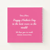 Carnet Nous t'aimons Maman Pink Minimalist (Dos)