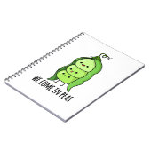 Carnet Nous venons en petits pois Jeu de mots drôle sur l (Côté gauche)