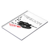 Carnet Nous voulons la paix et la liberté dans le monde,  (Côté gauche)