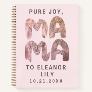 Carnet Nouveau cadeau fantaisiste rose pastel pour nouvel